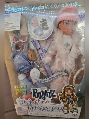 Bratz Wintertime Wonderland Doll with Pink Faux-Fur Coat